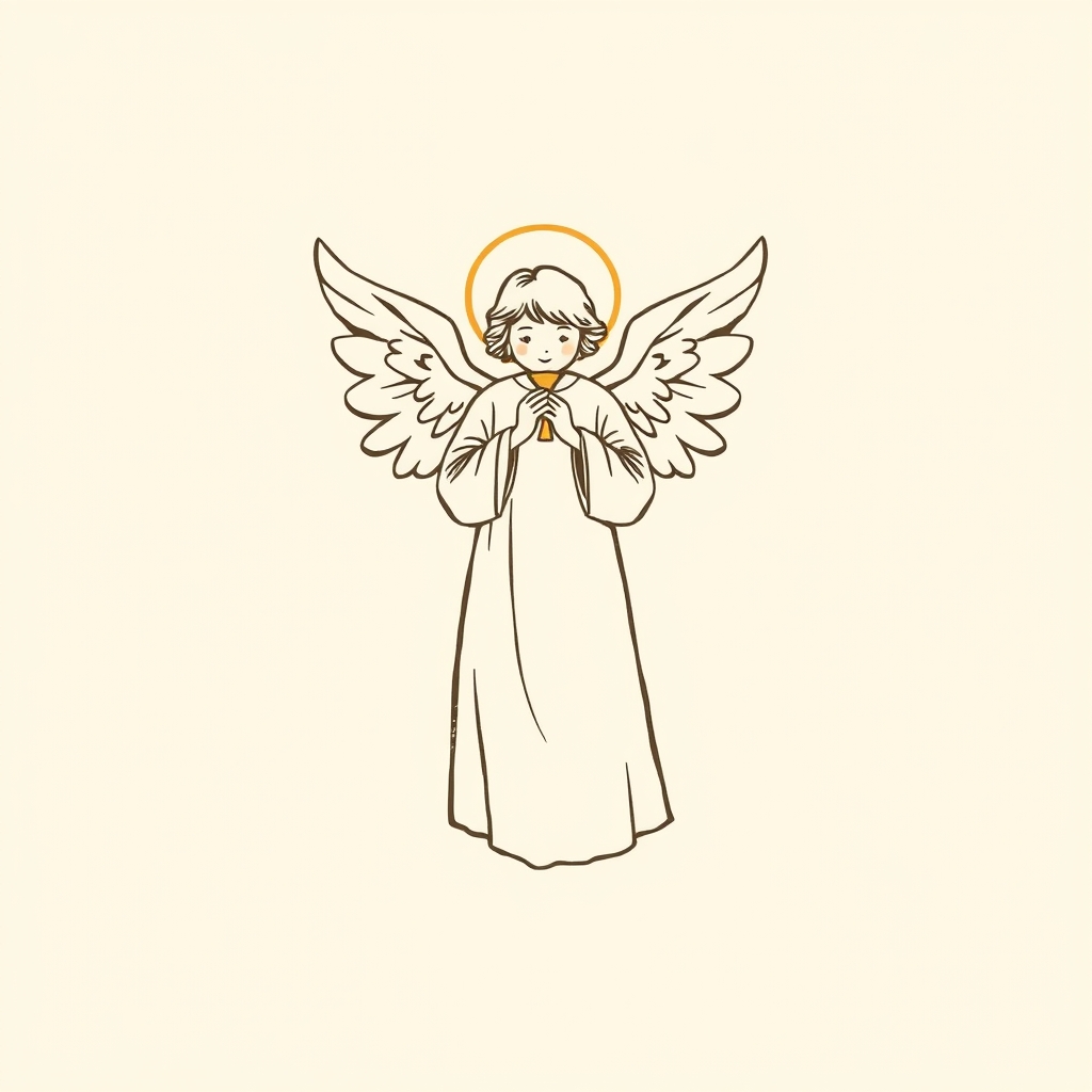 ángel dando la comunión