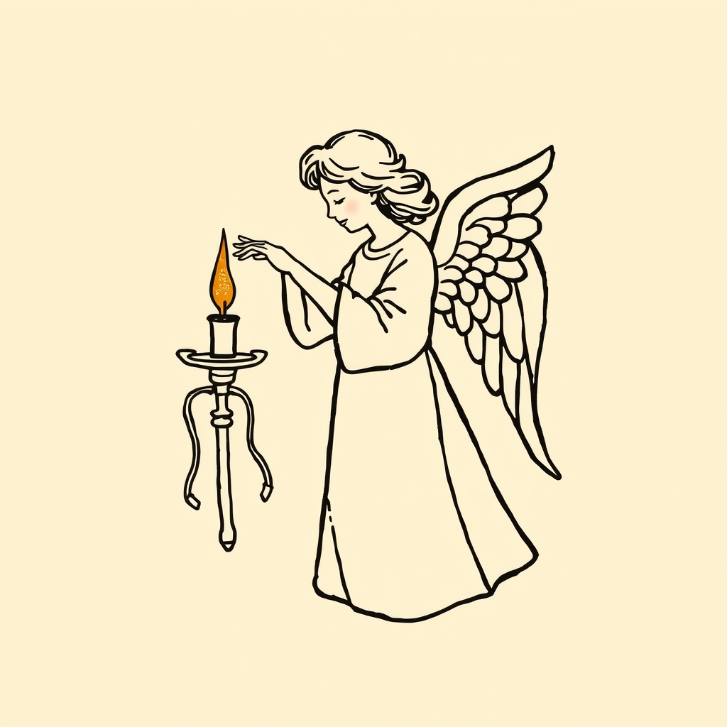 angel relighting her lamp