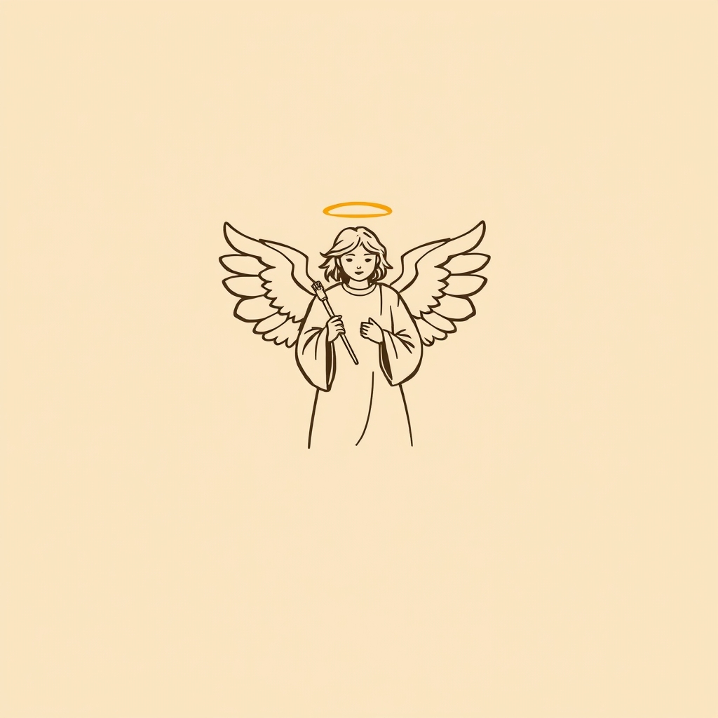 angels holding styli