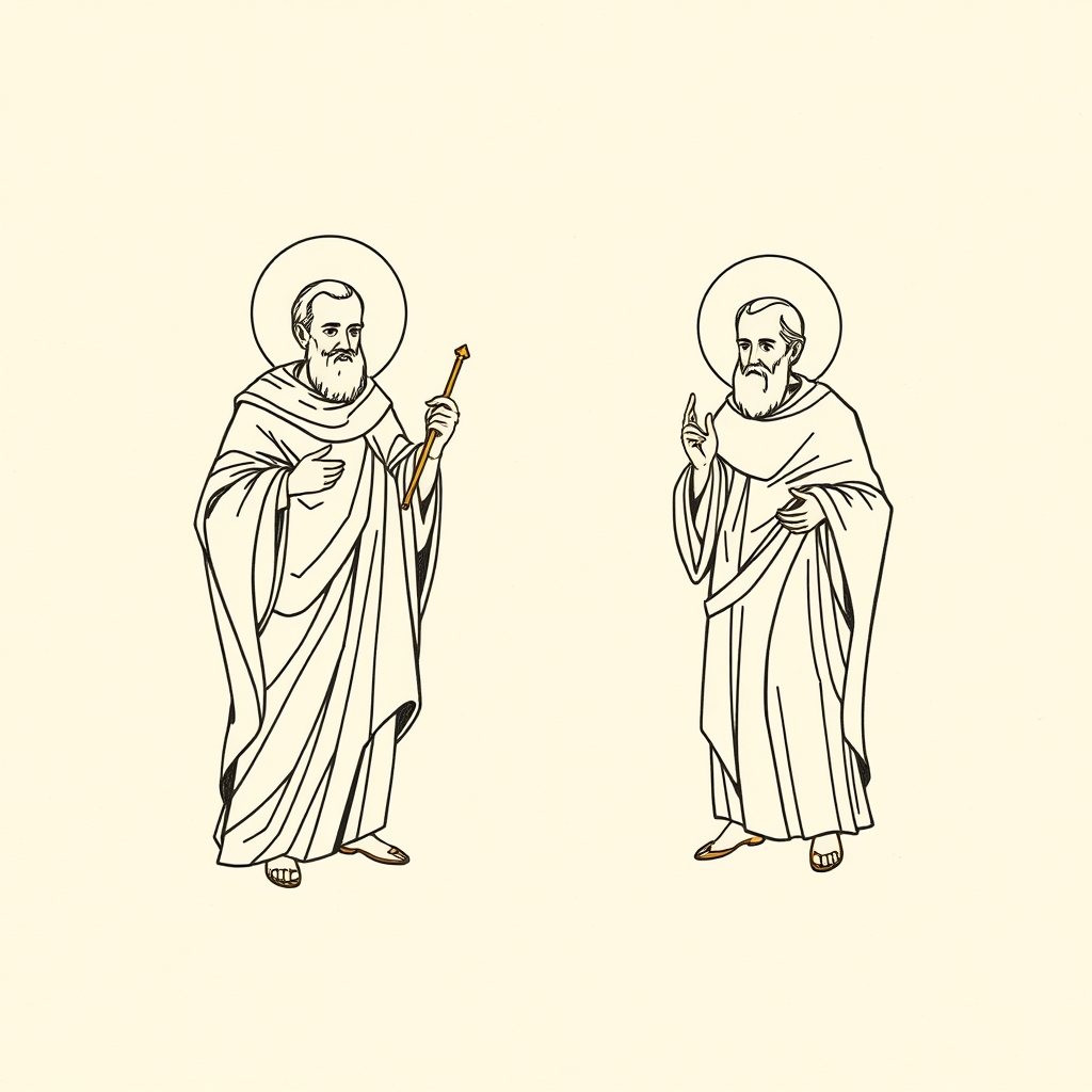 apparition de Saint Pierre et Saint Paul