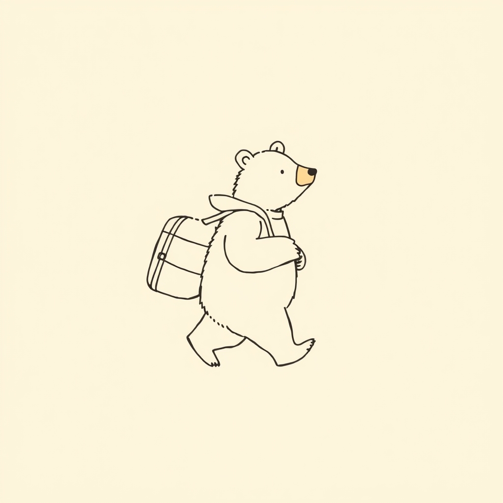 ours portant un bagage