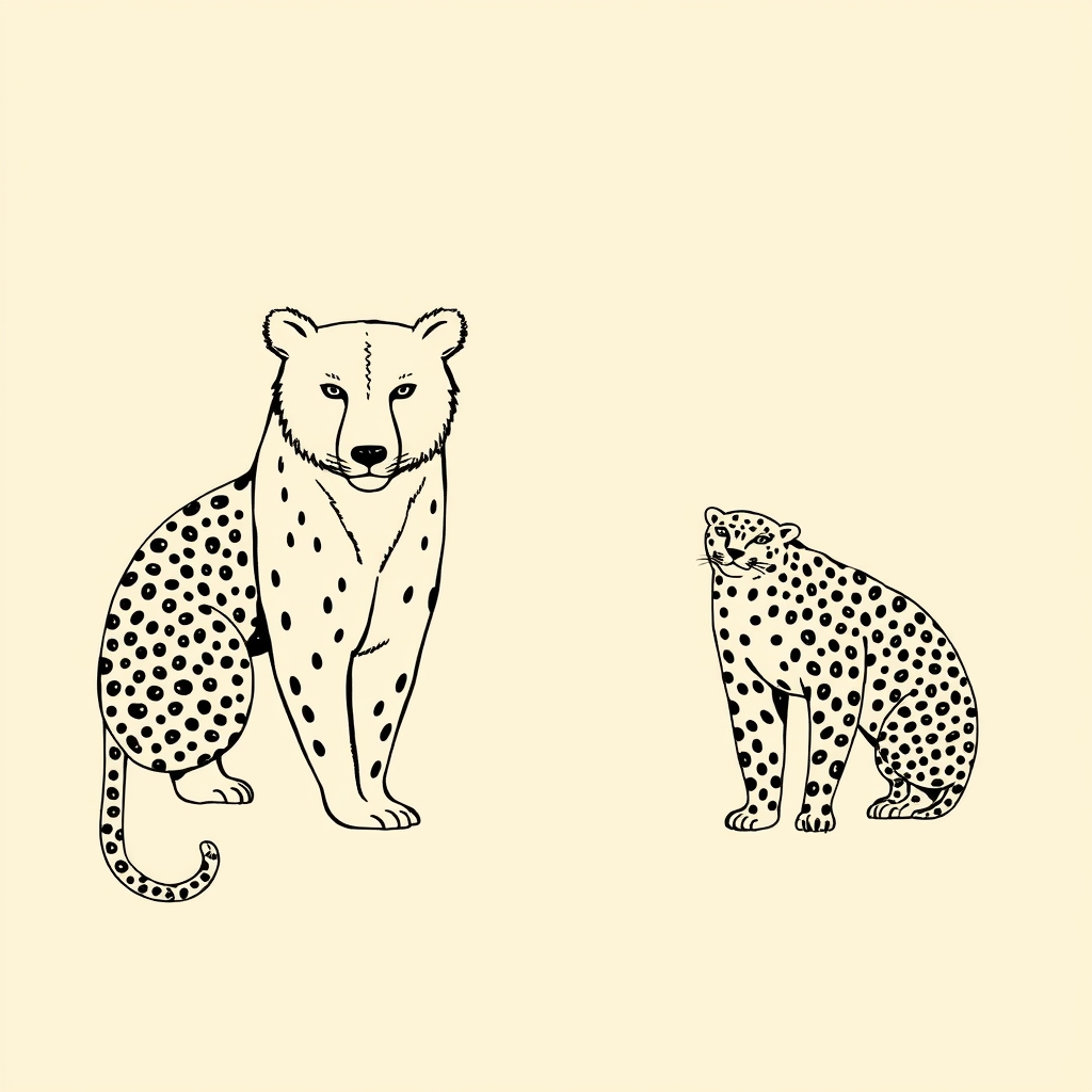 ours et léopards