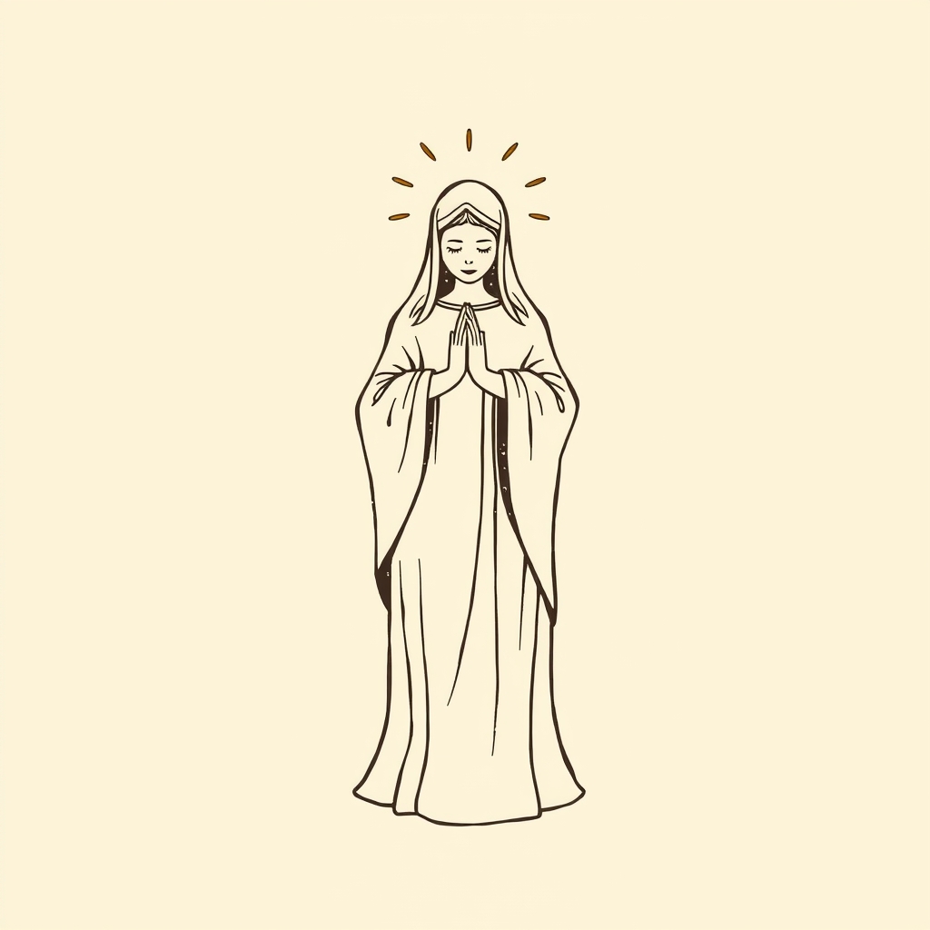 bénissant une femme possédée