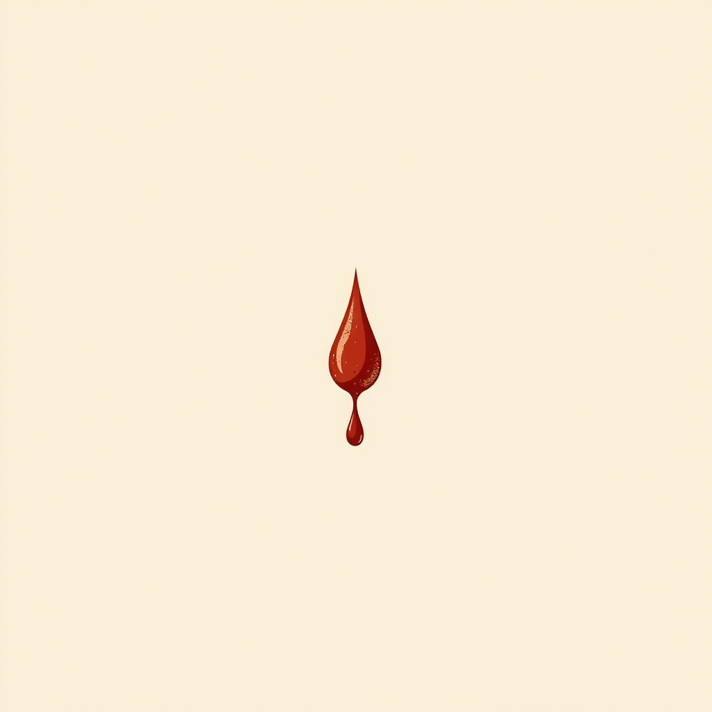 blood on the face