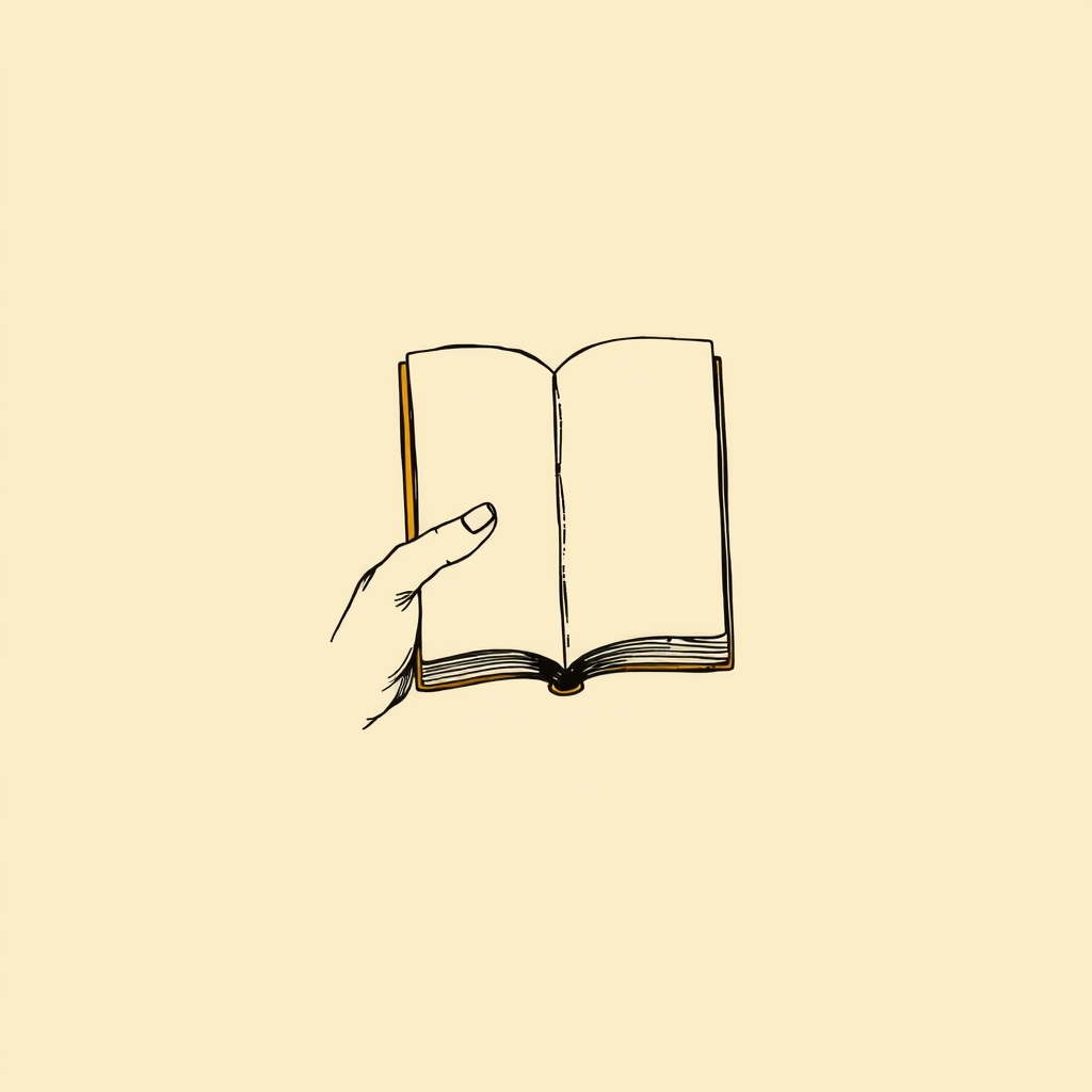 livre à la main