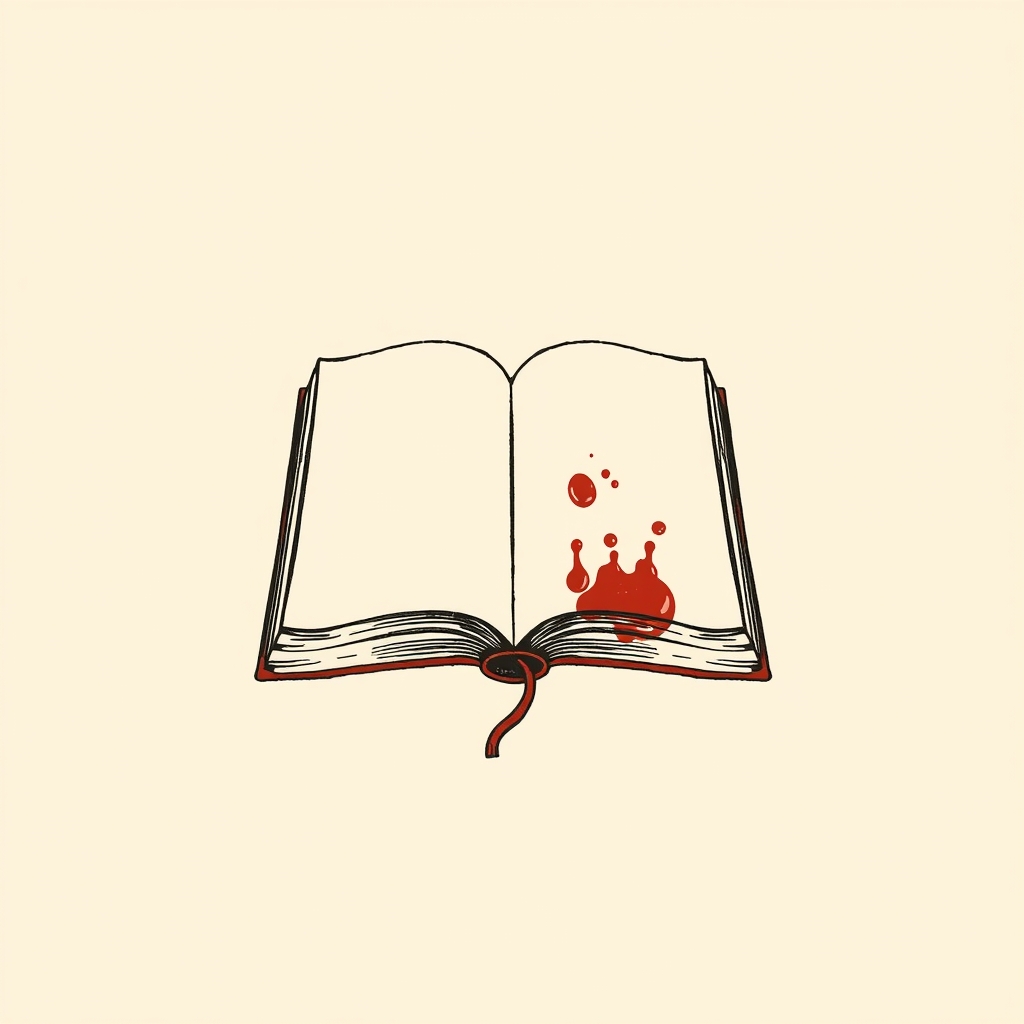 libro manchado de sangre