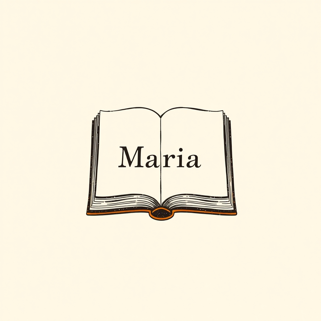 livre avec l'inscription Maria