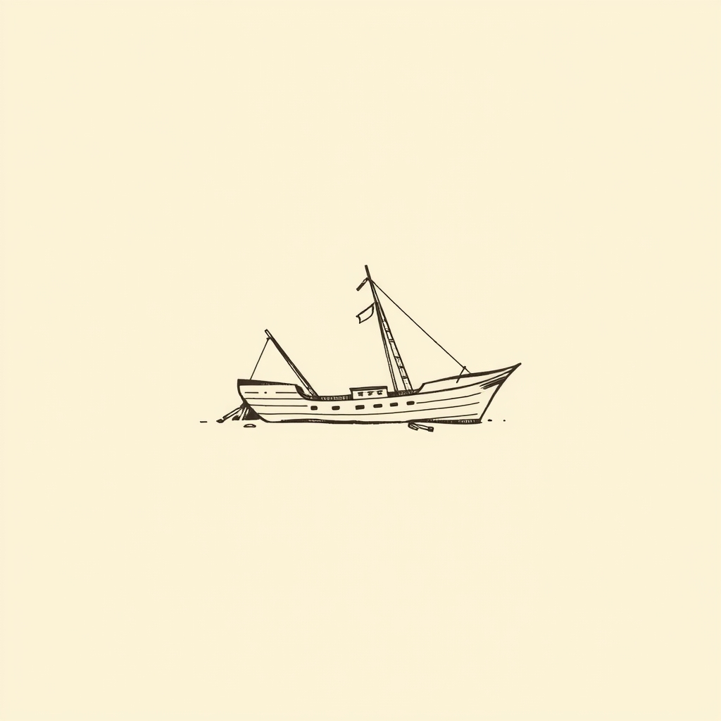 broken-down ship