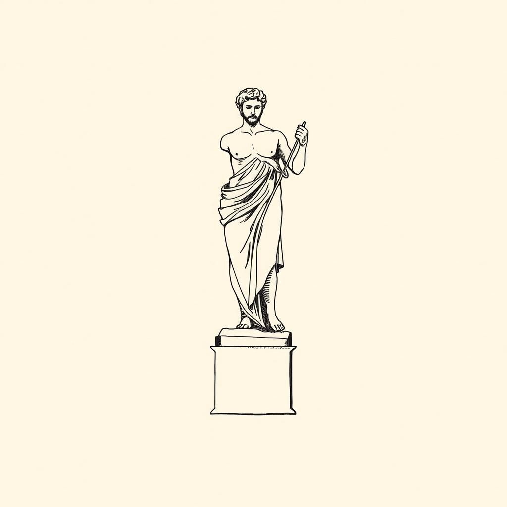 statue de Jupiter brisée