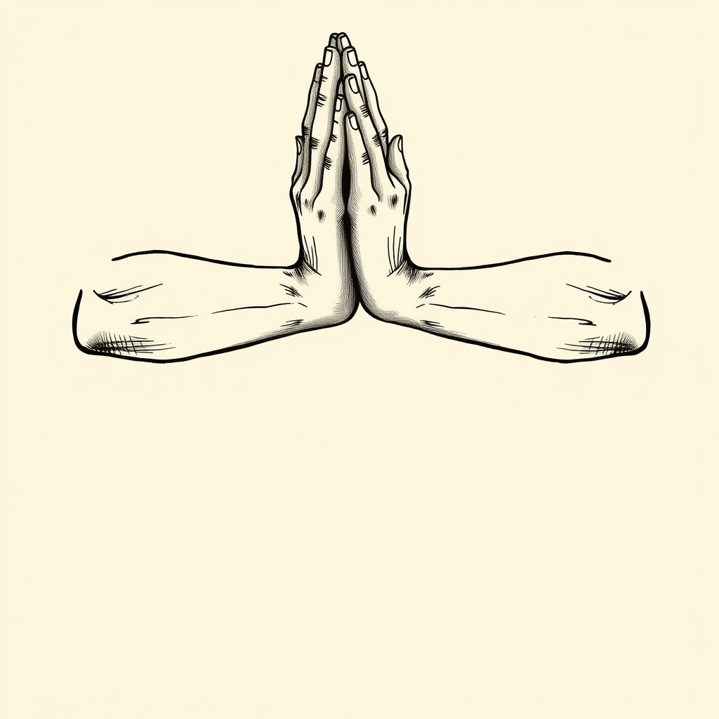 calluses on elbows and knees (due to prayer)