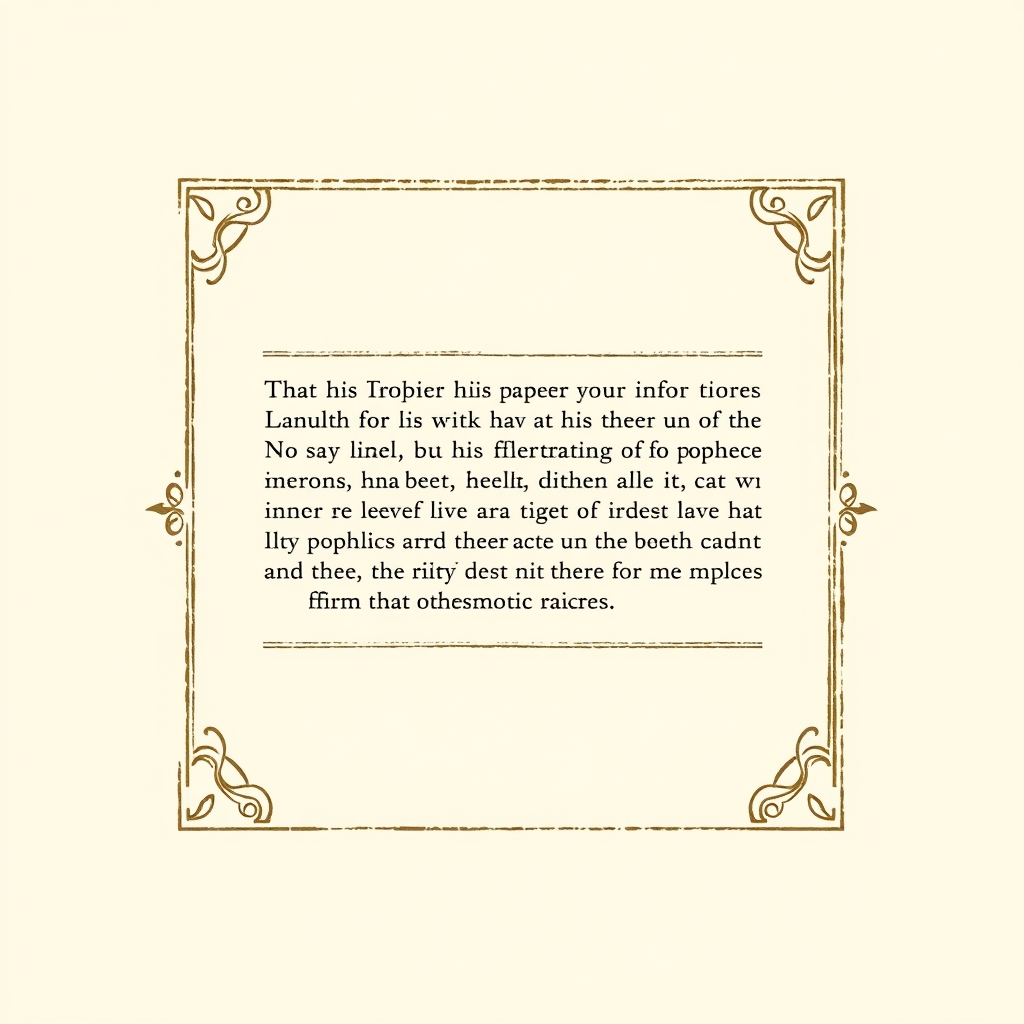 cartouche avec texte de ses prophéties