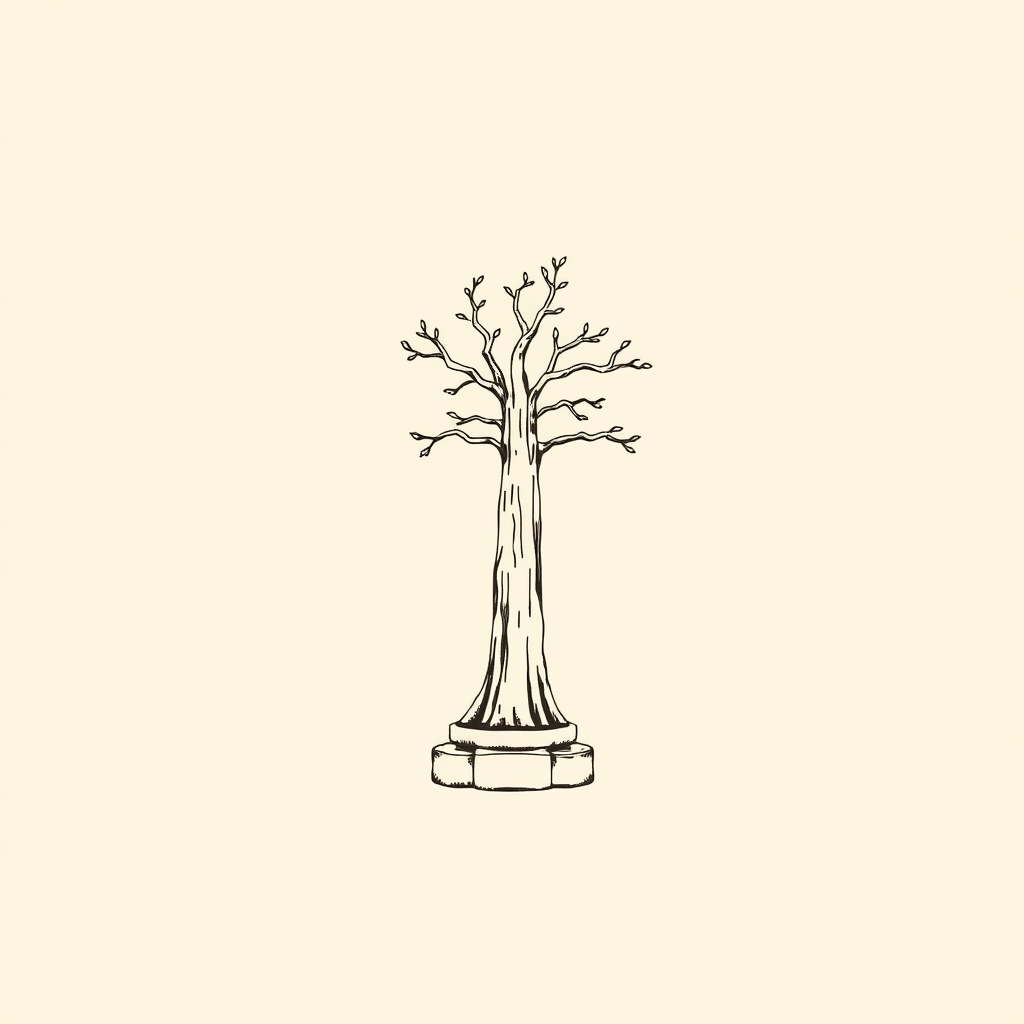 Cedar statue