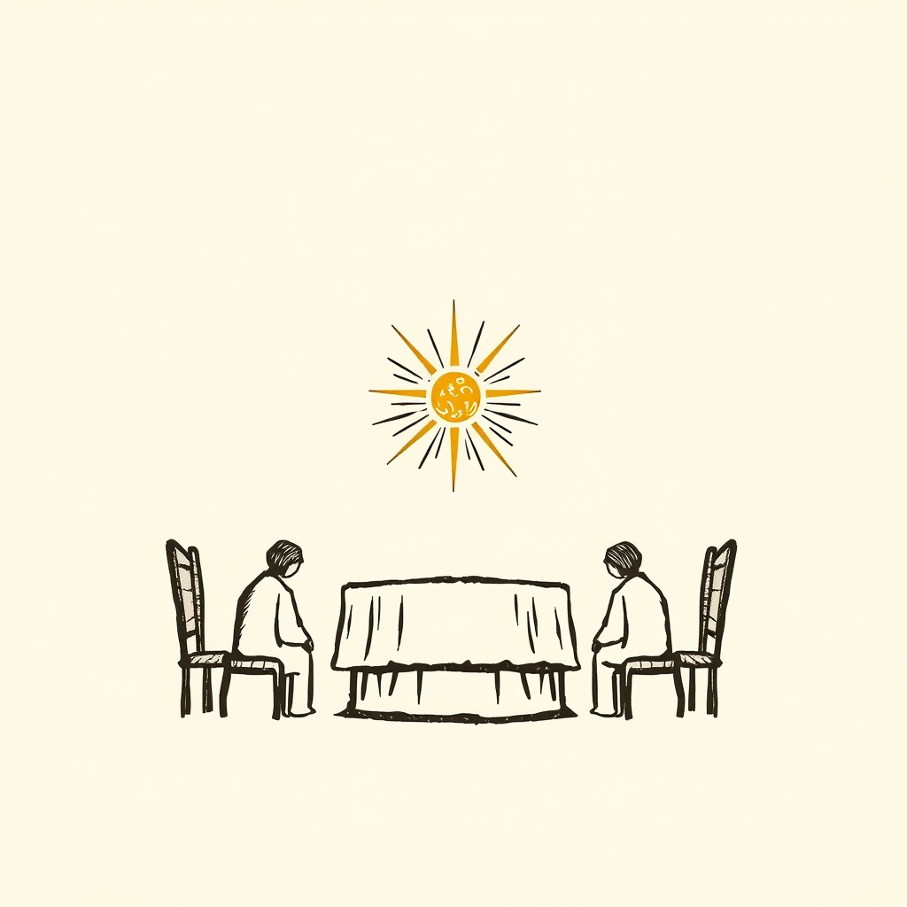 lumière céleste lors de la messe