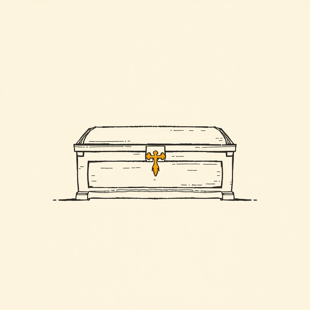 chest serving as an altar