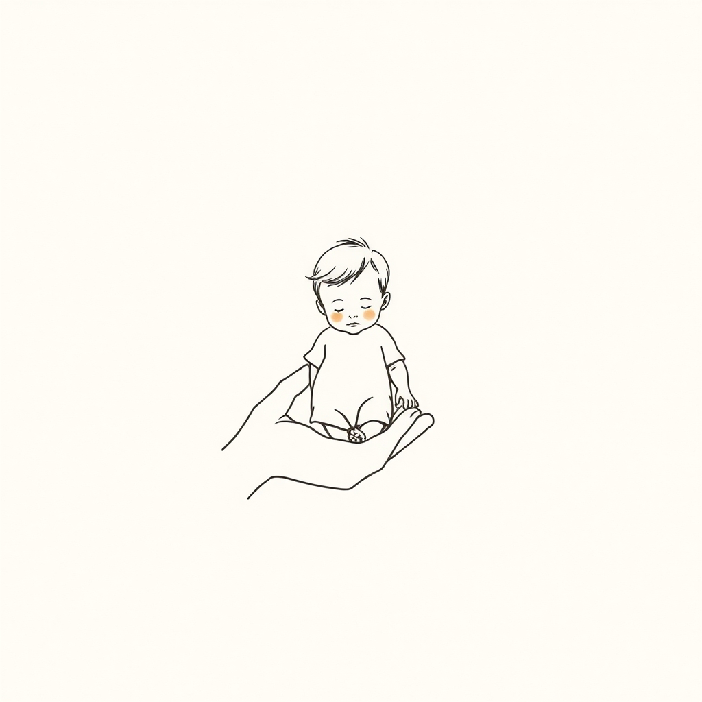 bambino per mano