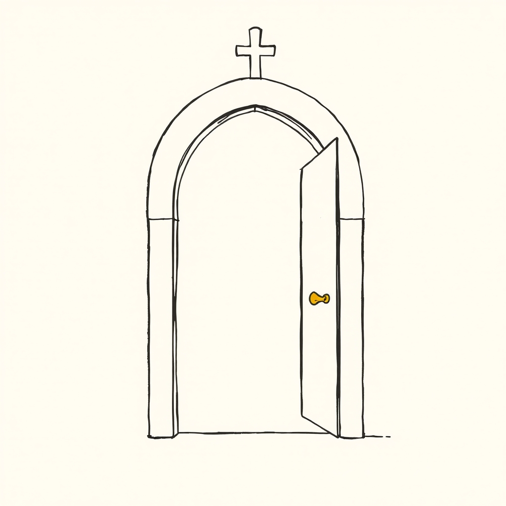 church door opening by itself