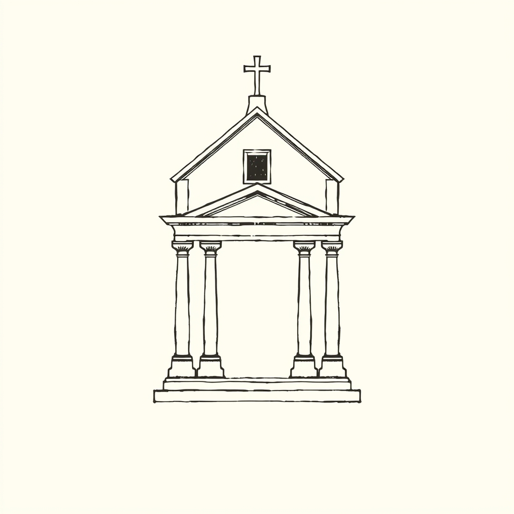 pórtico de iglesia