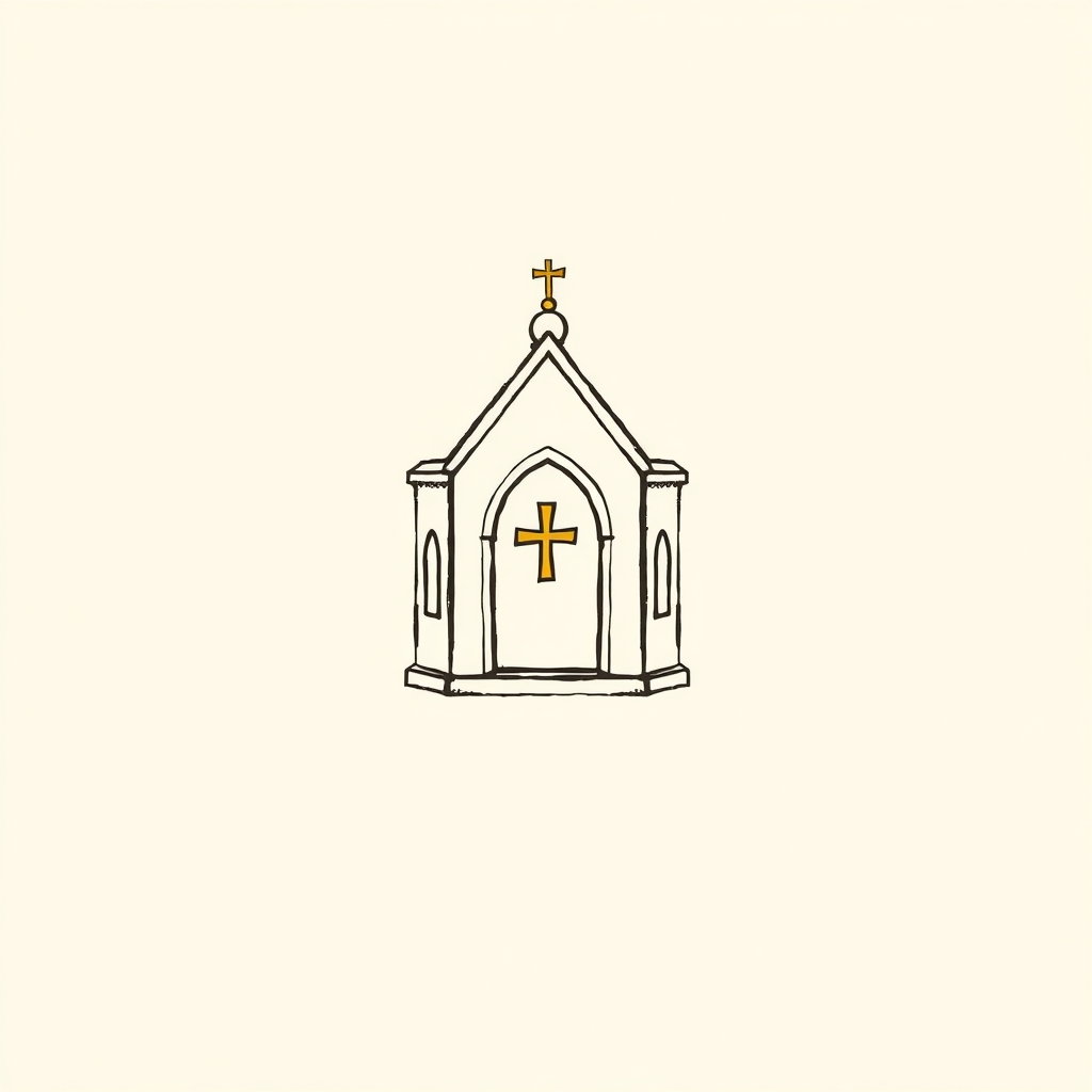 châsse en forme d'église