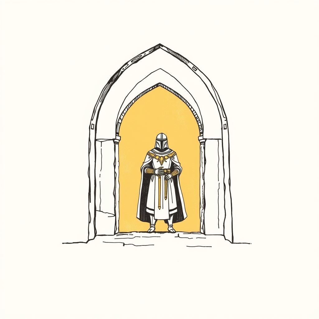 commander at the tomb of Saint Spin