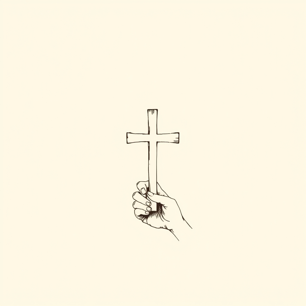croix à la main gauche