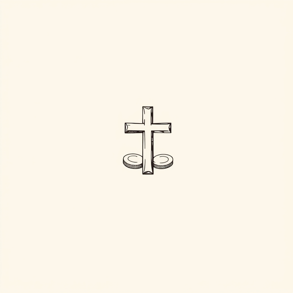 cross (on coins)