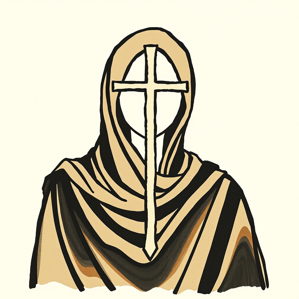 croix sur les épaules