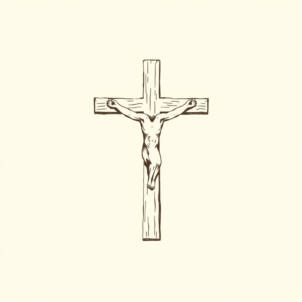 cross (sometimes crucified head down)