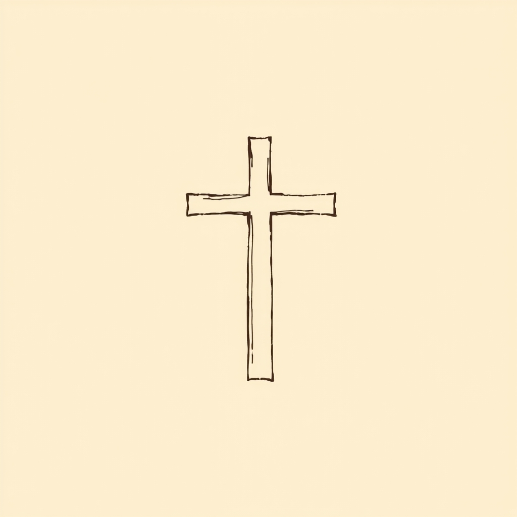 croix à la droite de Jésus