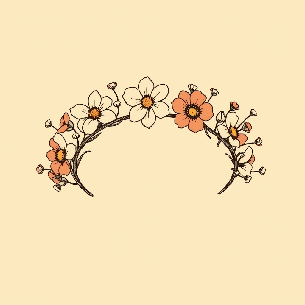 Couronne de fleurs (post-mortem)