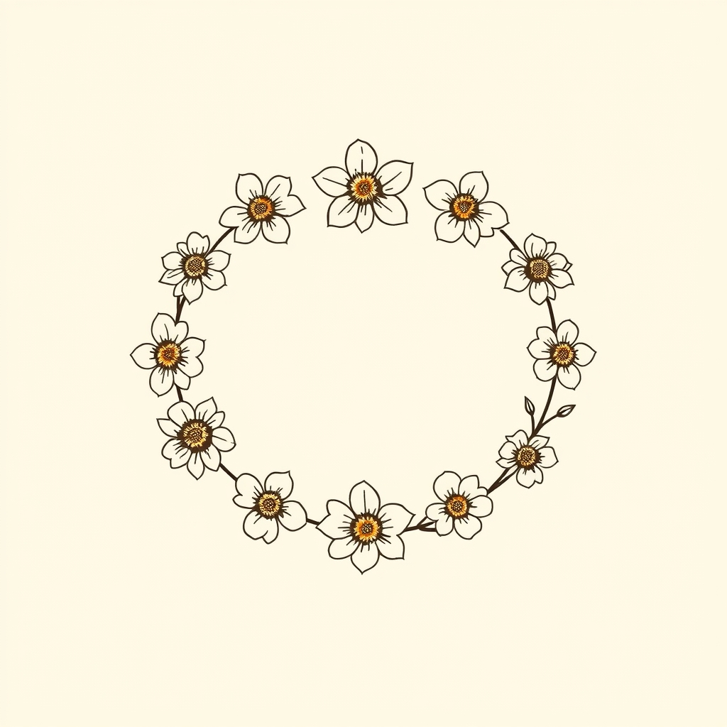 couronne de fleurs