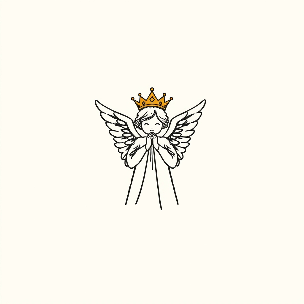 crowned by an angel