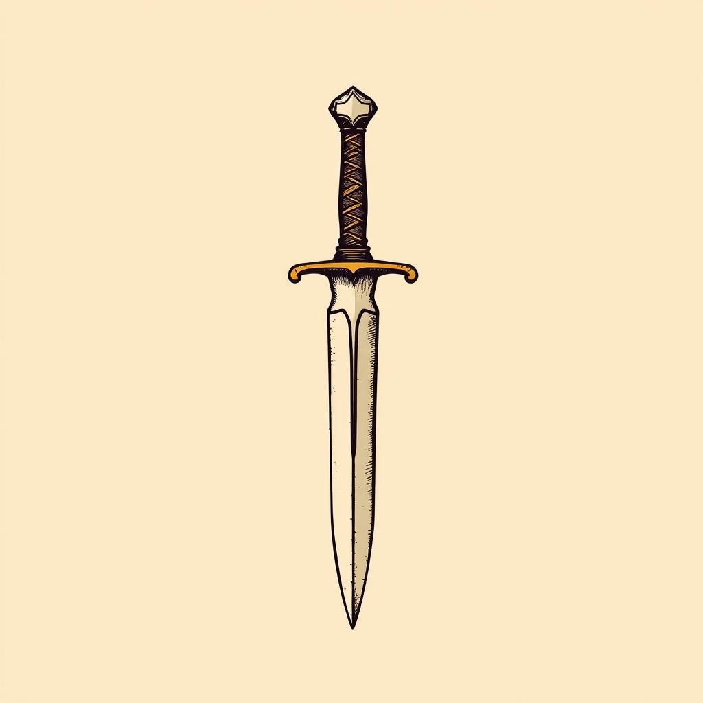 dagger in the breast