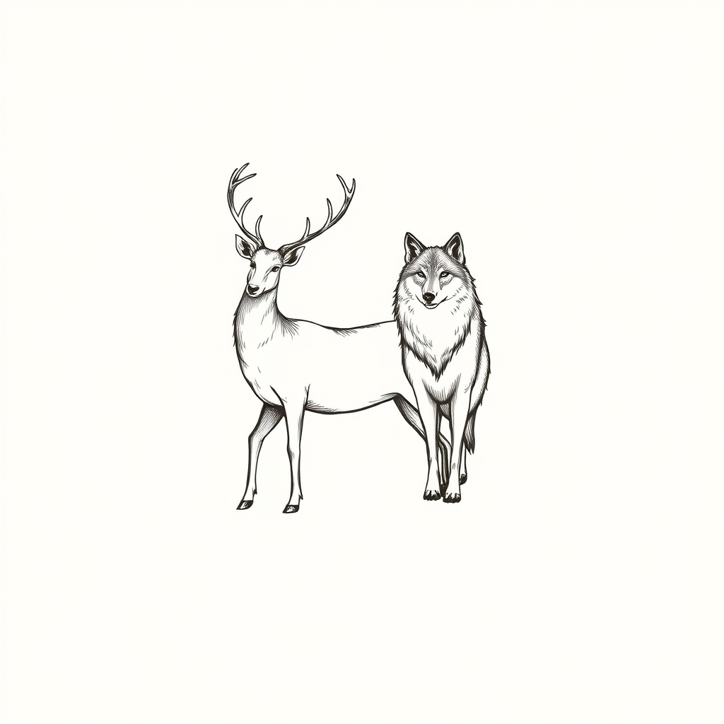 daim et loup