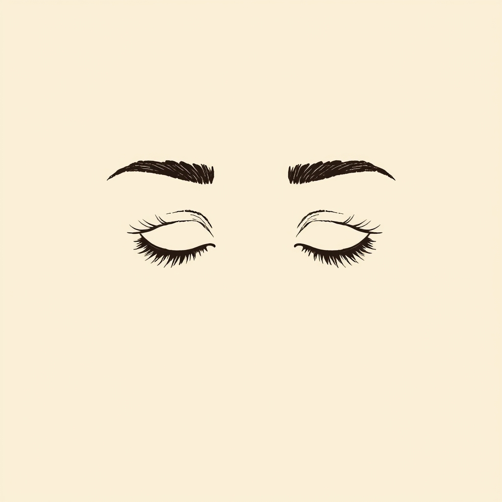 downcast eyes