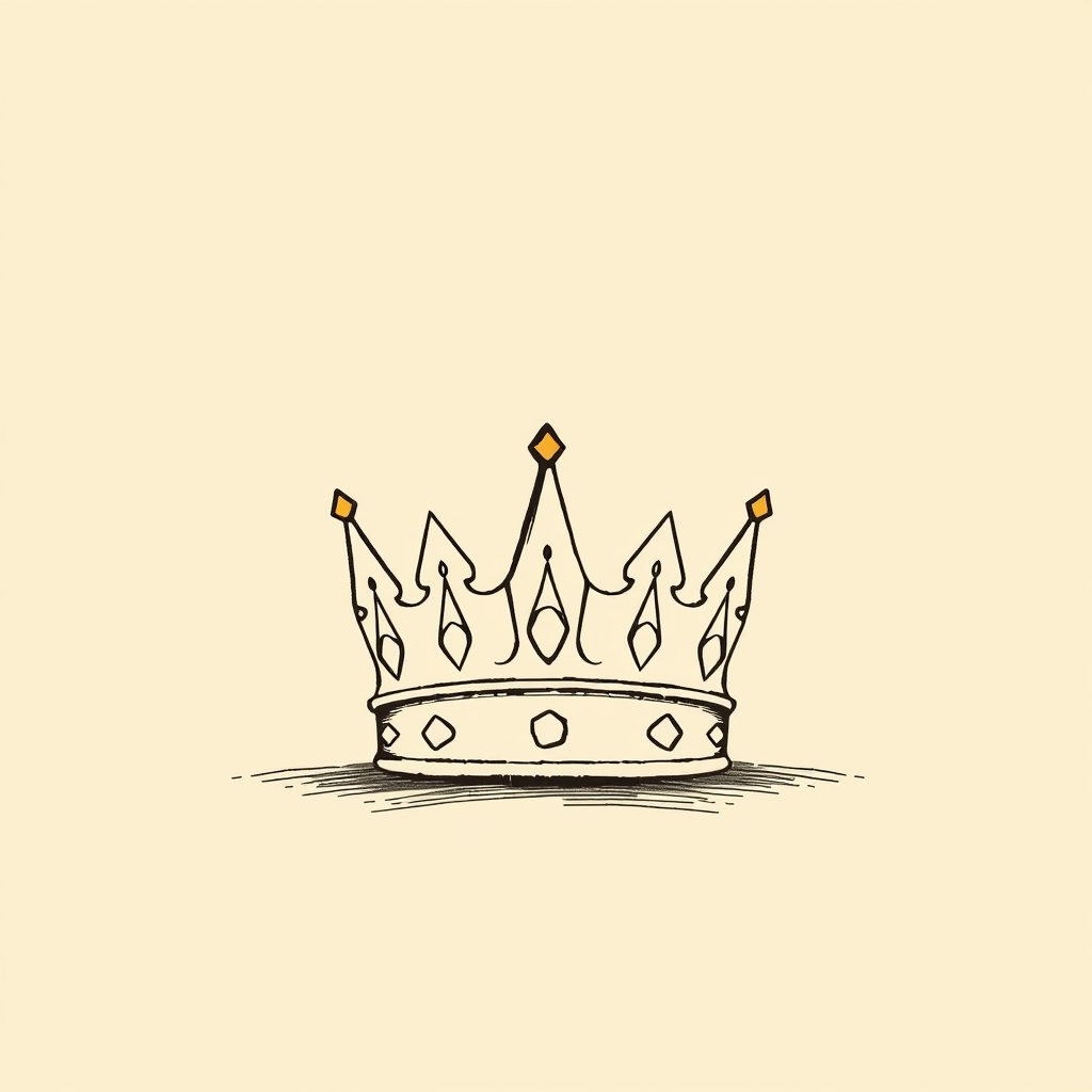 couronne ducale déposée à terre