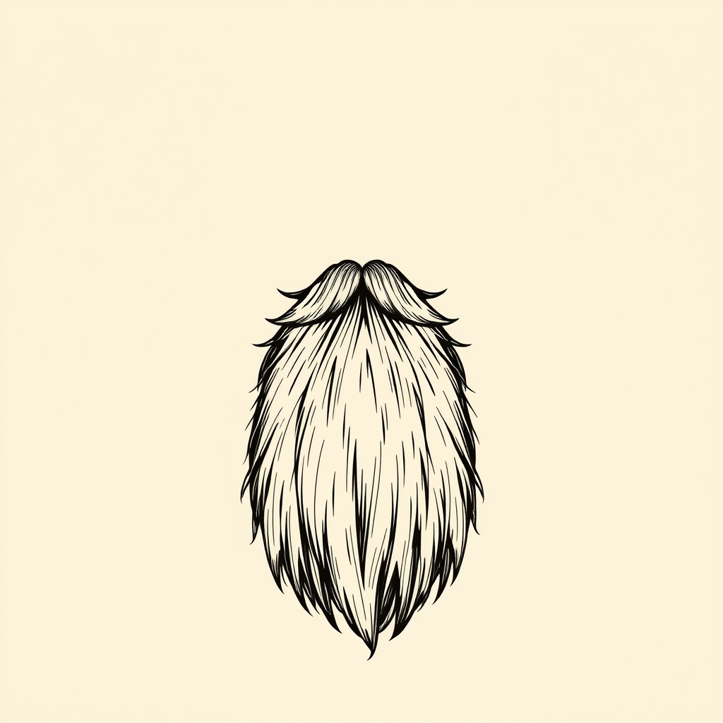 excessively long beard