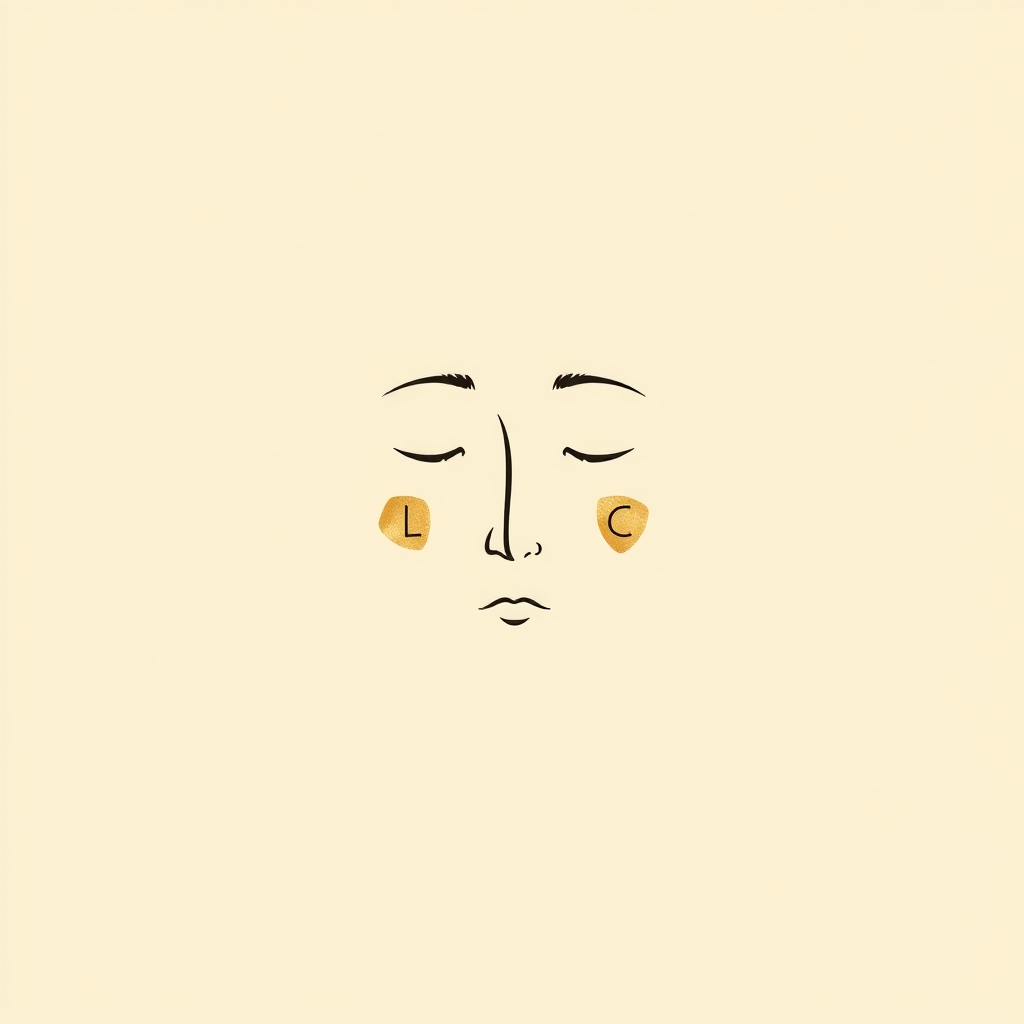 visage marqué de lettres