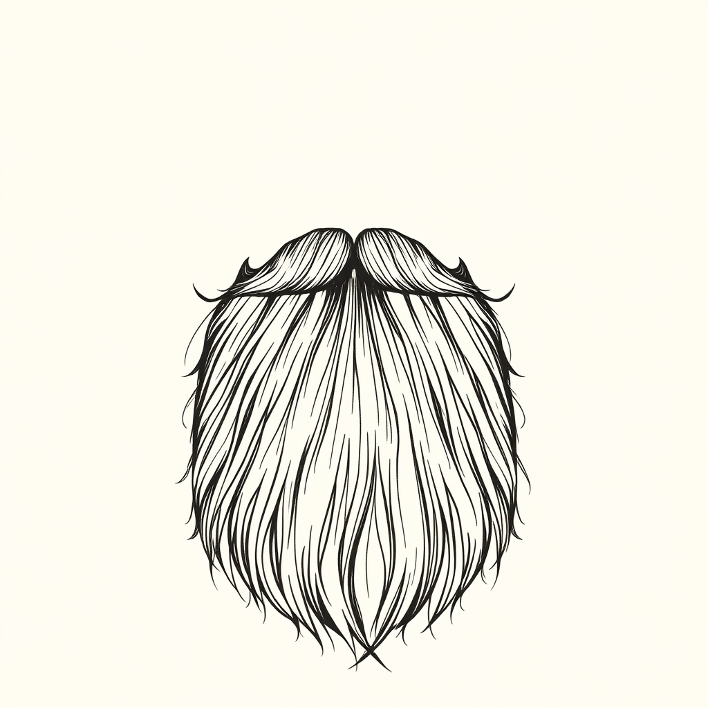 fairly long beard