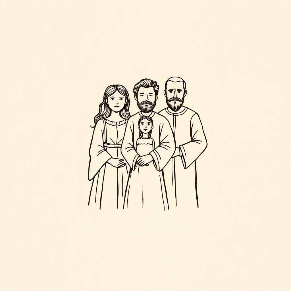 groupe familial avec Valérie, Gervais et Protais