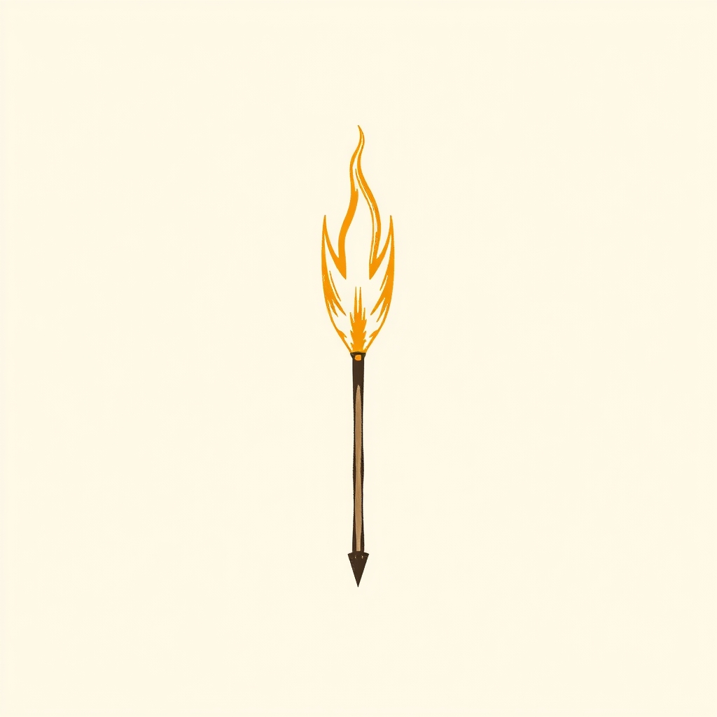 flaming arrow