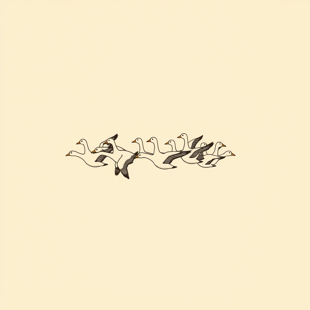 flock of geese