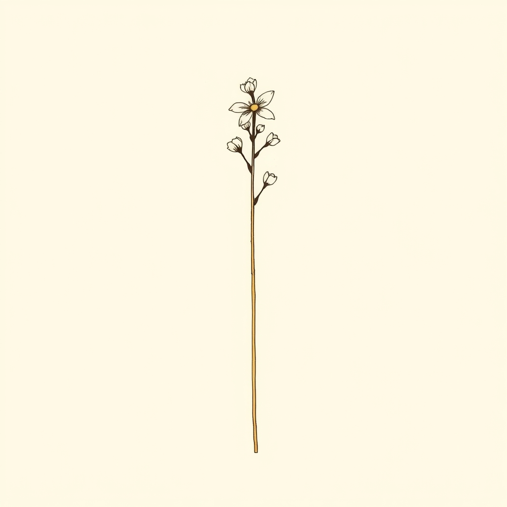bâton fleurissant
