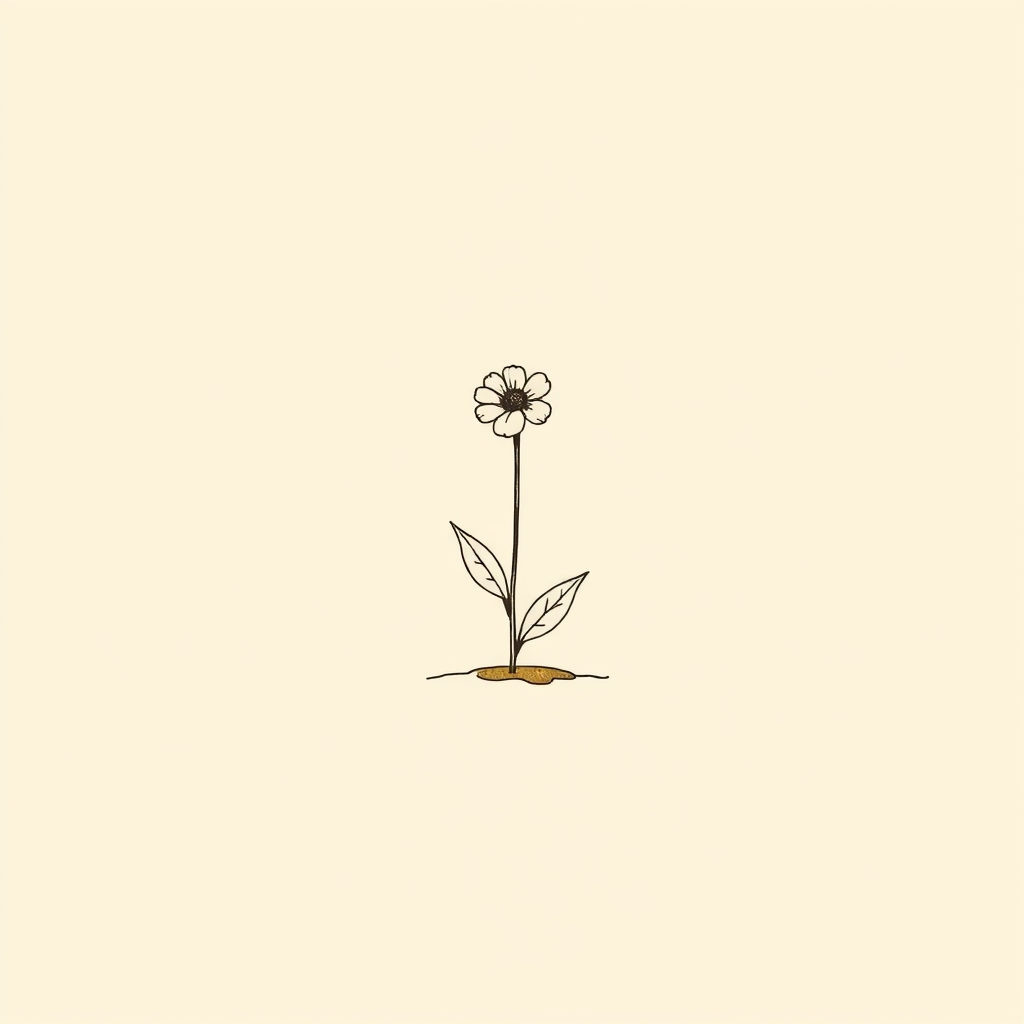 flores que nacen bajo sus pasos