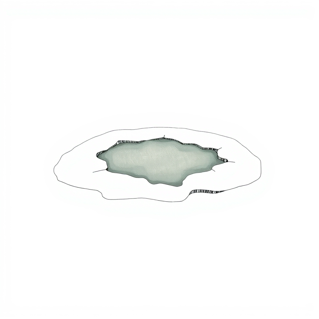 étang gelé (glacier)