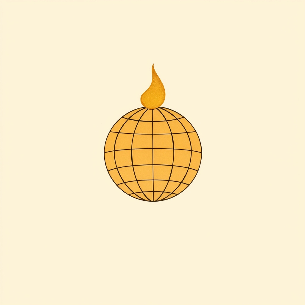 globe de feu au-dessus de la tête