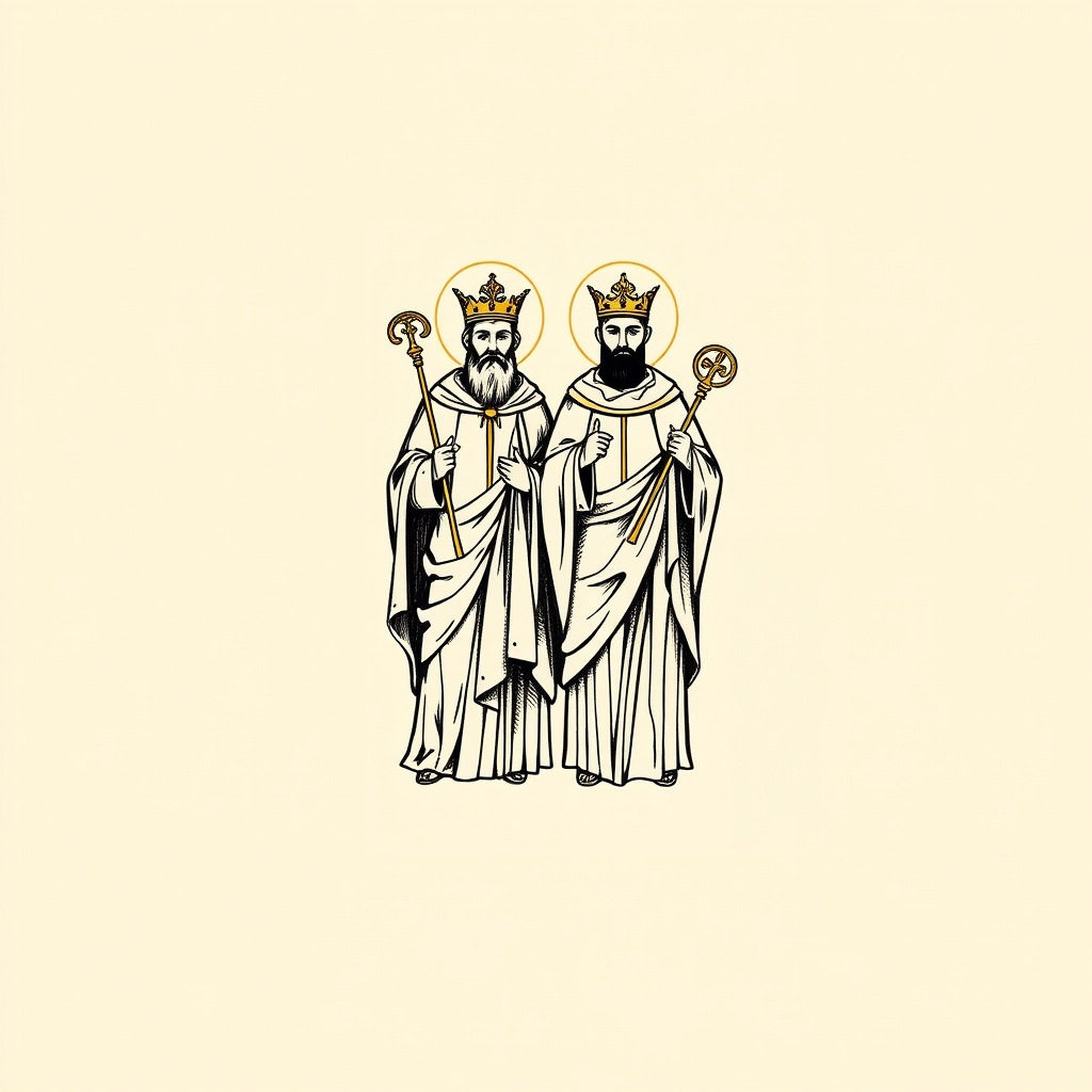 group with Saint Faron and Saint Fare