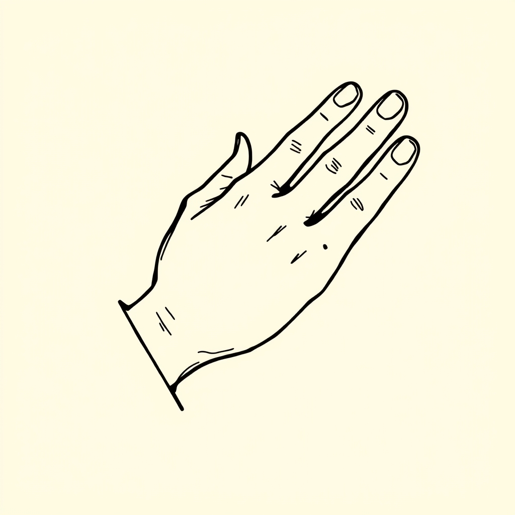 hand on the altar