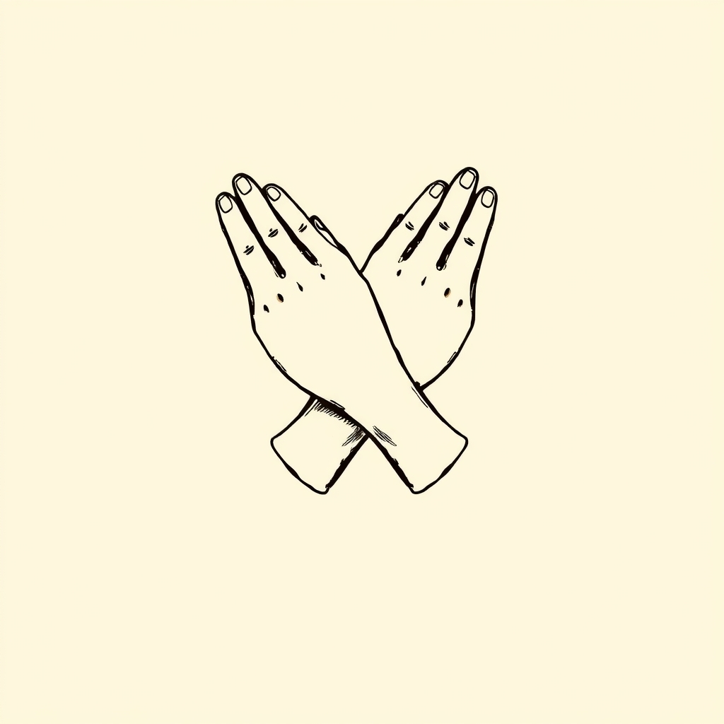 hands crossed over chest