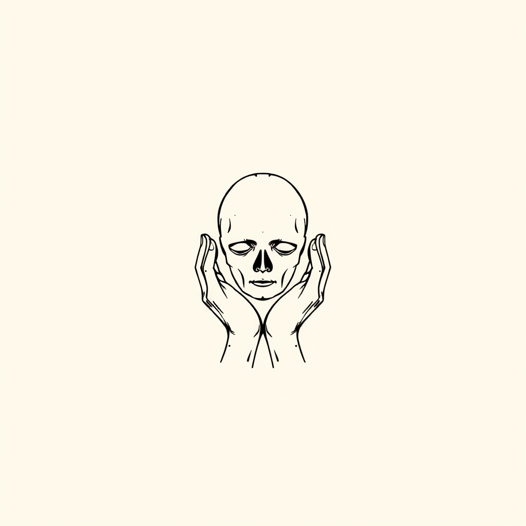 tête portée entre les mains (céphalophore)