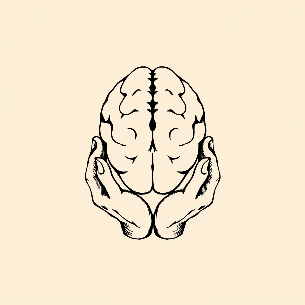 tête entre les mains (céphalophore)